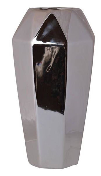Wazon ceramiczny srebrny zdjęcie 1