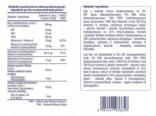 WITAMINA D 2000 I.U. + WIT A i K + BETA-D-GLUKANY na Arena.pl