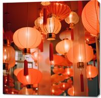 Obraz 90x90cm Festiwal Latarni