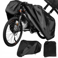 DUŻY WODOODPORNY POKROWIEC NA ROWER MOTOR 155X170X105 CZARNY ETUI