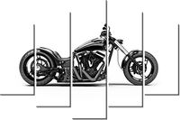 100CM 150CM OBRAZ 5 ELEM SUPER CHOPPER ŚCIENNY