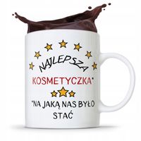 Kubek Prezent Kosmetyczki Najlepsza Kosmetyczka Z Nadrukiem Ze Zdjęciem