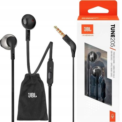 Słuchawki przewodowe douszne JBL Tune 205 na Arena.pl