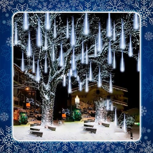 METEORY 10 SPOLI 50 CM 360 LED LAMPKI PADAJĄCY ŚNIEG SOPLE GIRLANDA 8 m na Arena.pl