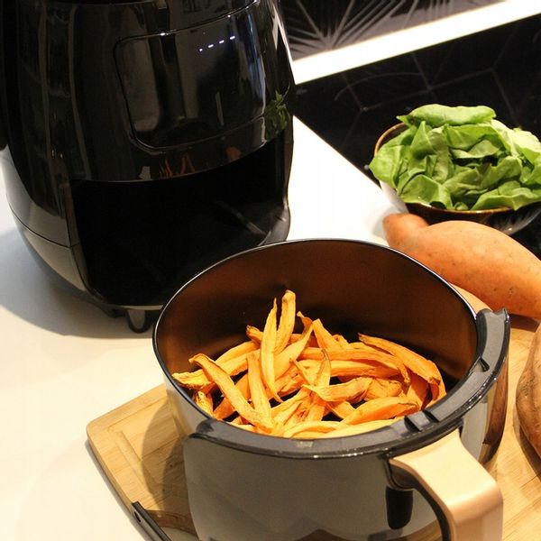 Frytkownica bezolejowa beztłuszczowa panel dotykowy 5 programów 4,5L 1400W zdjęcie 15