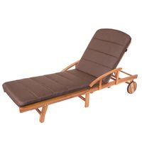 Poduszka AMELIA na długi leżak ogrodowy plażowy, materac 185x60x6cm