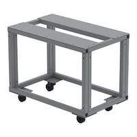 Uniwersalny stojak do prasy termicznej dwustanowiskowej na kółkach