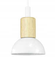 MINIMALISTYCZNA LAMPA SUFITOWA WISZĄCA ŻYRANDOL E27 LED BIAŁA
