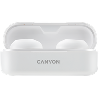 CANYON Słuchawki dokanałowe TWS-1 Białe