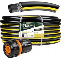 WĄŻ OGRODOWY SOLIDNY BLACK COLOUR 50 metrów 3/4` + GRATIS SZYBKOZŁĄCZKA 3/4