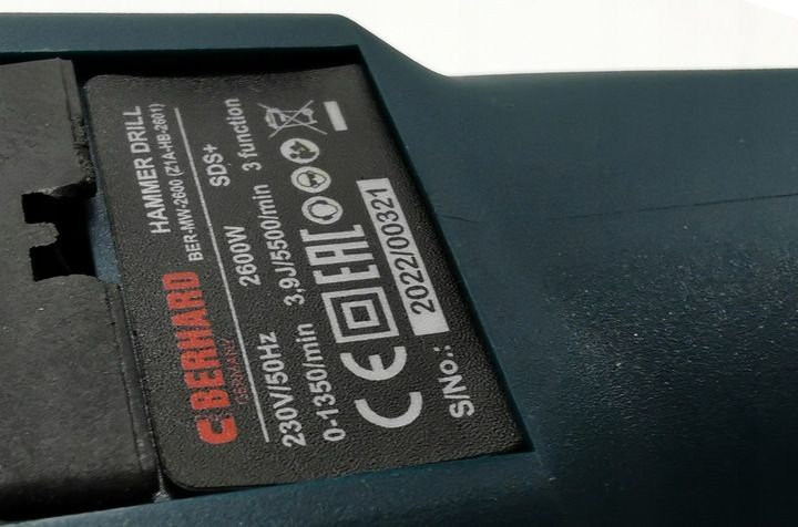 MŁOTOWIERTARKA WIERTARKA MŁOT UDAROWY SDS+ MOCNY zdjęcie 6