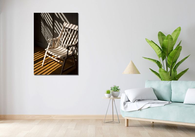 Obraz 70x100cm Krzesło w Cieniu zdjęcie 2