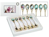 Kpl. 6 łyżeczek - Kwiaty na głowie (CARMANI)