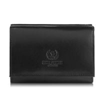 portfel damski skórzany czarny klasyczny mały paolo peruzzi t-32-bl