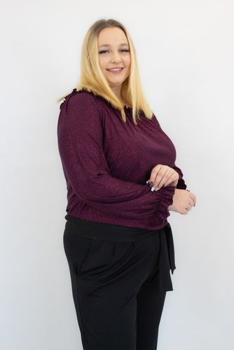 Czarno-Fioletowy Błyszczący Kombinezon Hiszpanka Elegancki 40 na Arena.pl