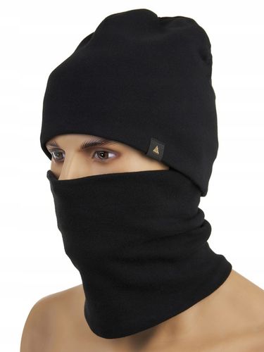 CZAPKA MĘSKA KOMIN KOMPLET bawełna ZIMOWA PREZENT na Arena.pl