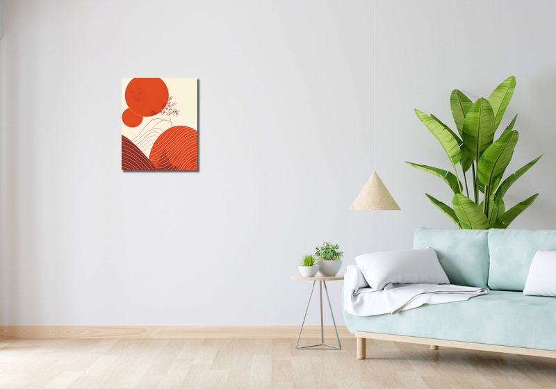 Obraz 40x50cm Ciepło Czerwieni zdjęcie 2