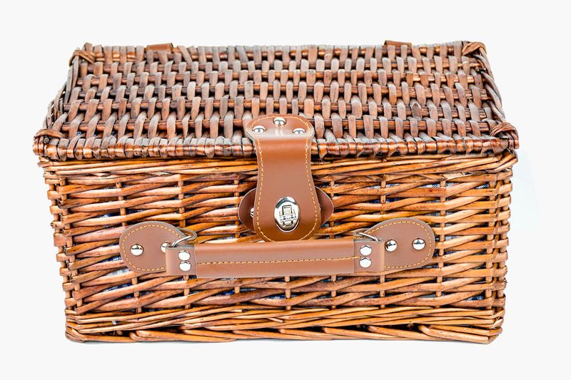 Kosz piknikowy koszyk wiklinowy zdjęcie 3