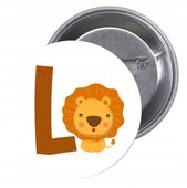 Przypinki buttony LITERKI DLA DZIECI - L