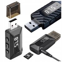Transmiter FM Bluetooth audio Jack MP3 zestaw głośnomówiący karta TF radio
