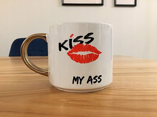 kubki Kubek szeroki złote ucho 400 ml z nadrukiem fotokubek zdjęcie prezent na Arena.pl