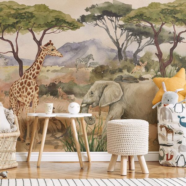 Tapeta Safari W39 250 cm Płótno zdjęcie 2