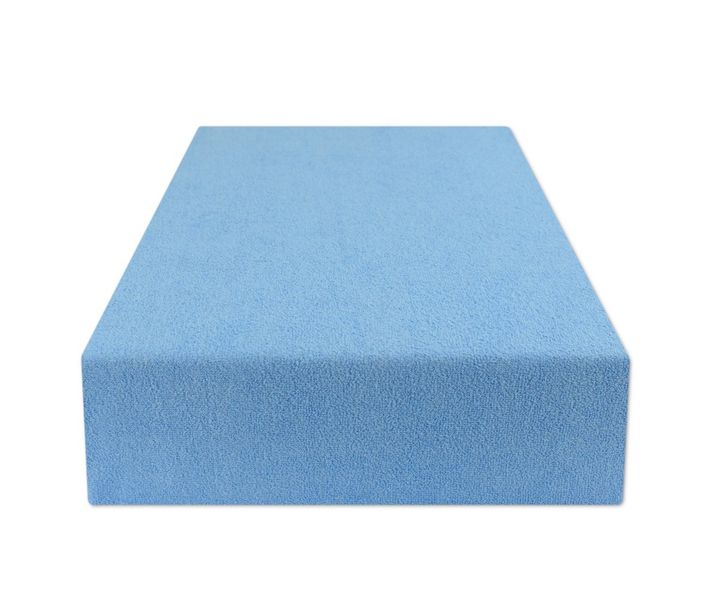 Prześcieradło Z Gumką 70X140 Frotte Niebieski zdjęcie 2