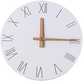 Zegar ścienny biały Cyfry rzymskie 30 cm