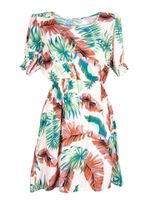 Sukienka damska letnia krótka liście M-L YOCLUB