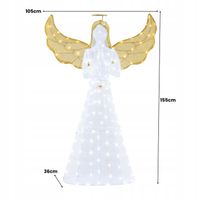 Dekoracje świąteczne LED anioł