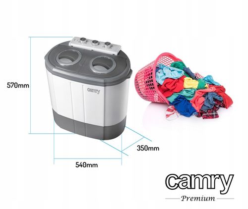 PRALKA WIRÓWKA TURYSTYCZNA CAMRY CR8052 WSAD 3kg na Arena.pl