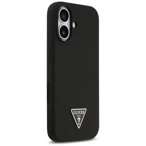 etui guess silicone triangle logo magsafe do iphone 17 - czarne na Arena.pl