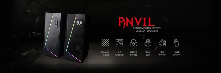 Głośniki komputerowe Redragon GS520 Anvil RGB do komputera zdjęcie 10