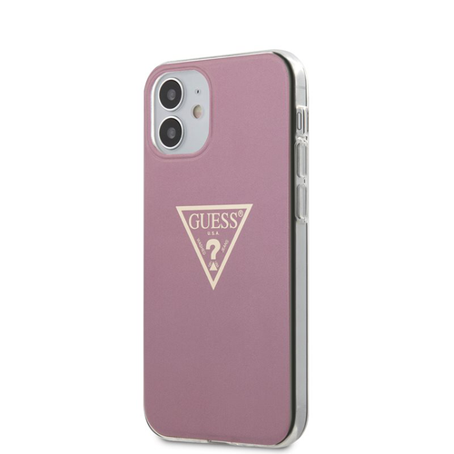 Guess Metallic Triange Etui do iPhone 12 Mini (różowy) na Arena.pl
