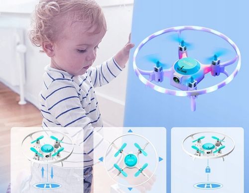 MINI DRON ŁADOWARKA AKUMULATOR OSŁONA PILOT ZAPASOWE ŚMIGŁA AKROBACJE LED na Arena.pl