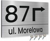 Tabliczka ADRESOWA ze strzałką Z TWOIM ADRESEM ulicą STRZAŁKA NUMER