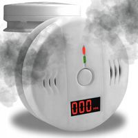 CZUJNIK CZADU TLENKU WĘGLA CO BEZPRZEWODOWY LCD DETEKTOR GŁOŚNY 85dB