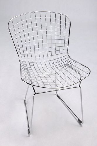 Krzesło NET SOFT chrom - biała poduszka na Arena.pl