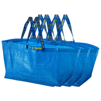 Torba na zakupy IKEA duża niebieska 71L torebka