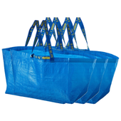 Torba na zakupy IKEA duża niebieska 71L torebka