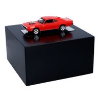 Czarna drewniana urna z repliką samochodu Dodge Tabliczka - Nie