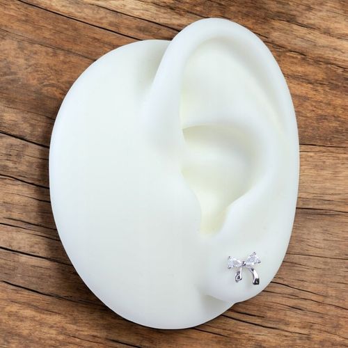 KOLCZYKI SREBRNE 925 Rodowane z cyrkoniami KOKARDKI KOKARDY Wkrętki Dzieci na Arena.pl