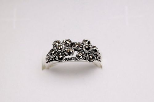 Srebrny pierścionek PDM4114 - Markazyty na Arena.pl