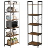 Praktyczny regał na książki loft metalowy 154 cm