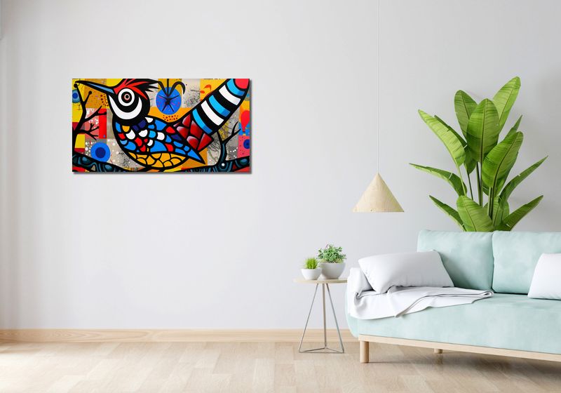 Obraz 100x50cm Ptak Na Wznak zdjęcie 2