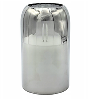 Świeca LED Szklana Wkład LED do Zniczy Świeczka na Baterie Szara 12,5 x 7,5