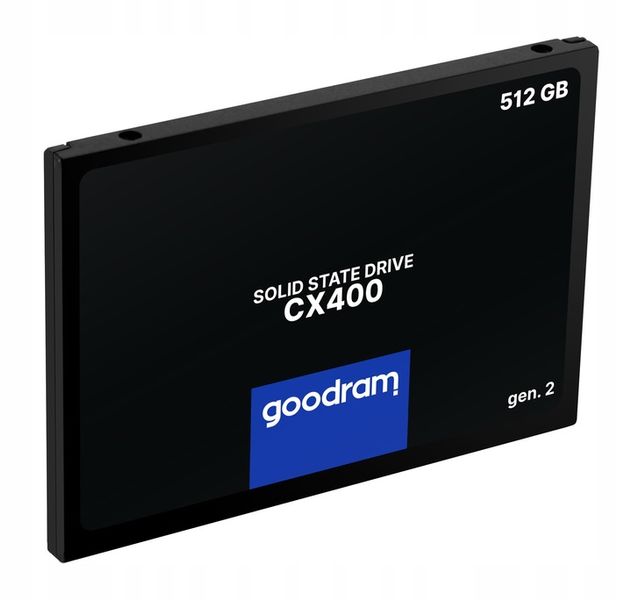 Dysk SSD GOODRAM 512GB CX400 G.2 2,5 SATA3 technologia 3D NAND Flash zdjęcie 10
