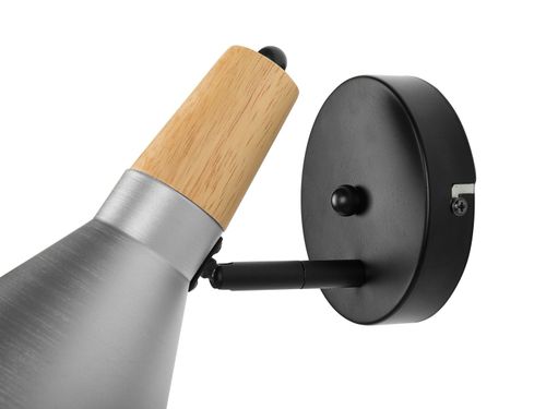 LAMPA LAMPKA ŚCIENNA SREBRNA na Arena.pl