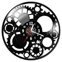 Zegar ścienny z płyty winylowej Mechanizm 1390.14