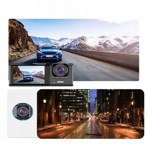 KAMERA SAMOCHODOWA WIDEOREJESTRATOR KADY FULL HD 3 KMAERY DO TAXI/UBER/BOLT na Arena.pl
